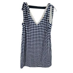 Cooper & Ella Womens Tank Blouse Sleeveless Lined Top Black Blue Size XS